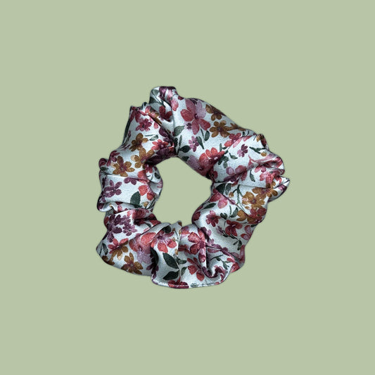 Floral Paris Satin Scrunchie