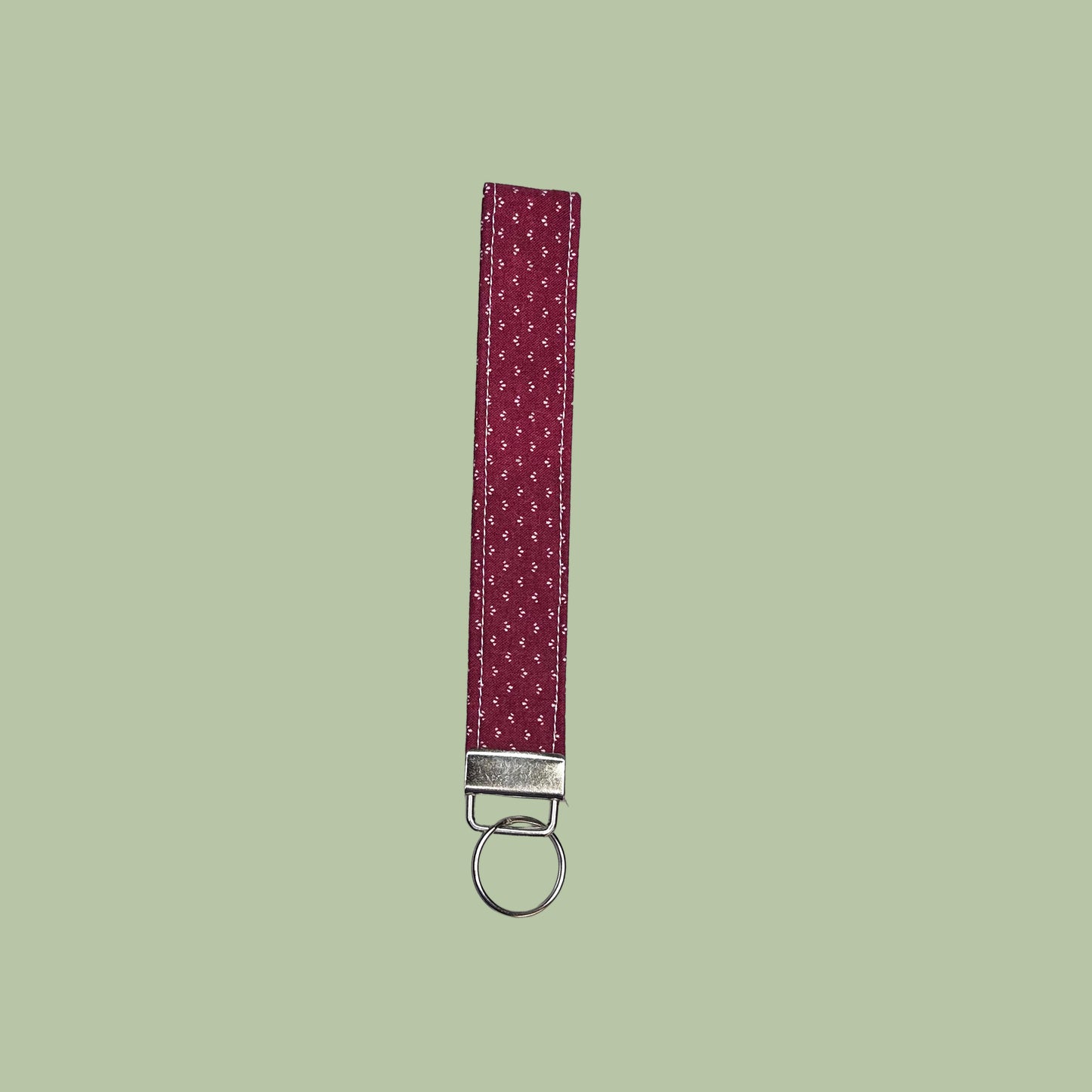Mini Floral on Burgundy Wristlet