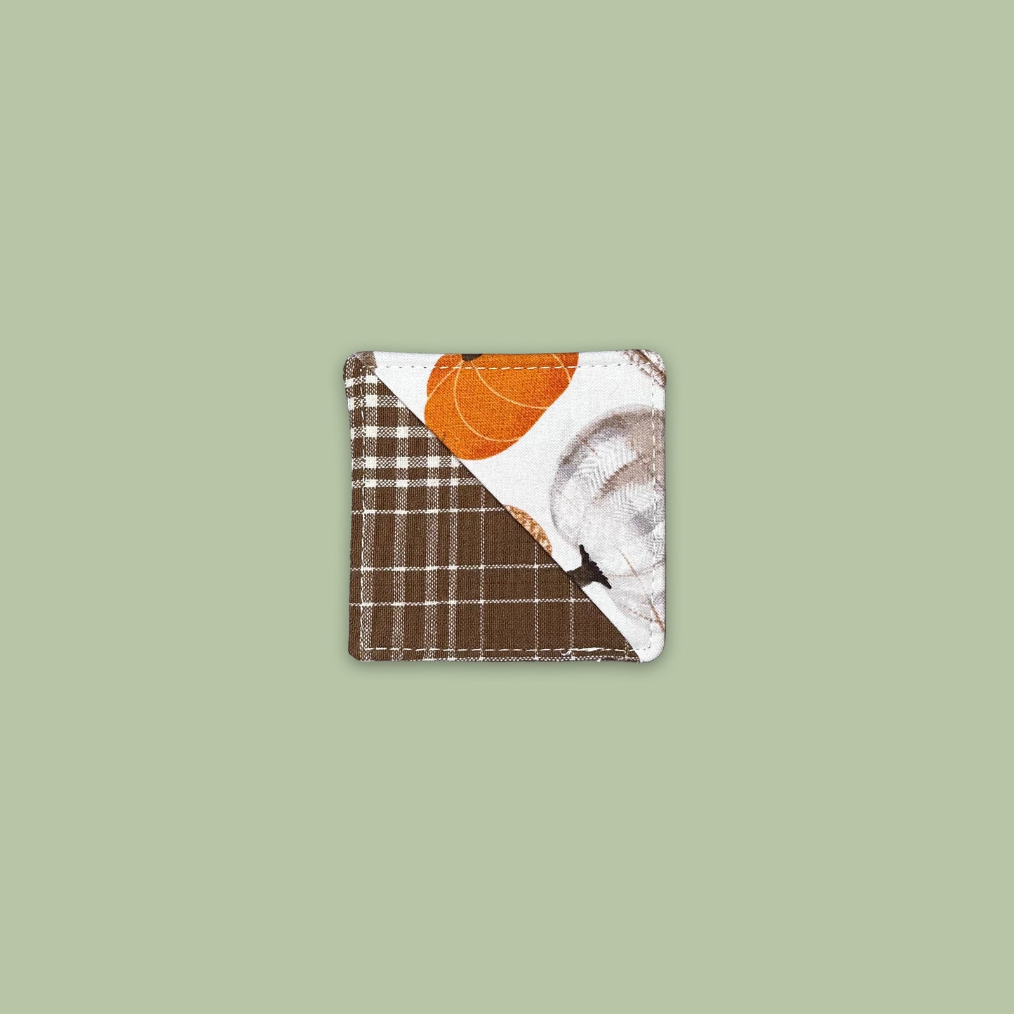 Textured Pumpkins Corner Bookmark