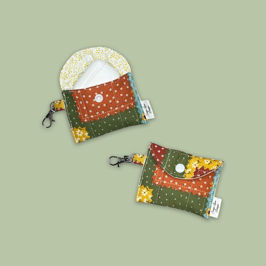 Autumn Patchwork Earbud Pouch