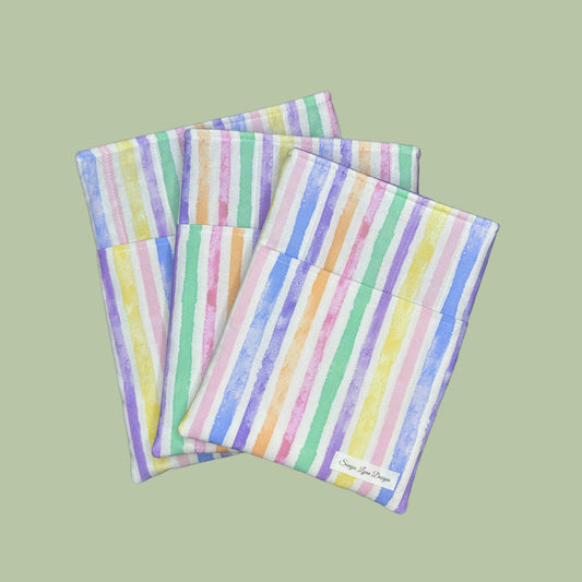 Pastel Stripes Book & eReader Sleeve