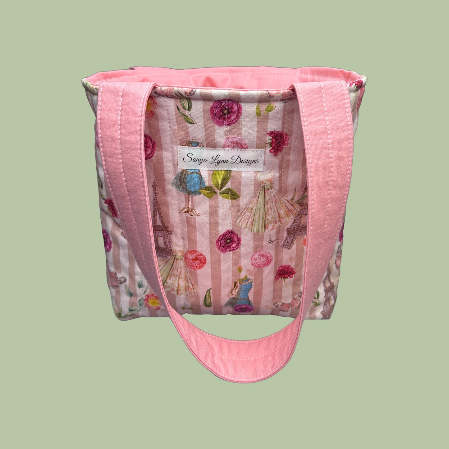 Parisian Daydreams Quilted Mini Tote Bag