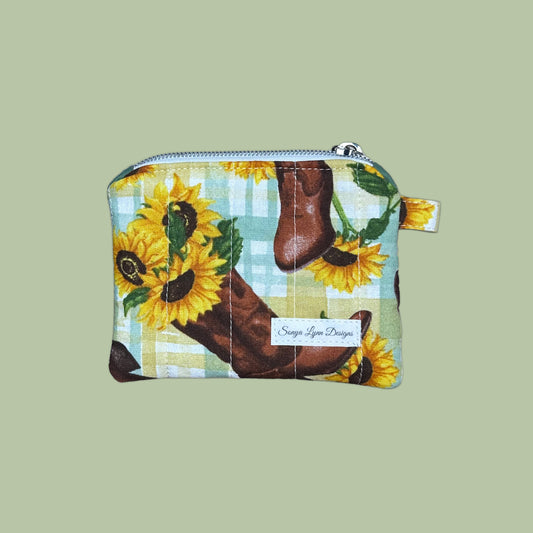 Southwestern Sunflowers Keychain Wallet