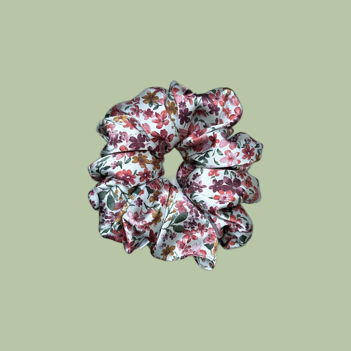 Floral Paris Satin Scrunchie