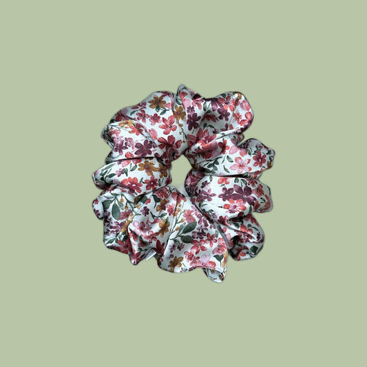 Floral Paris Satin Scrunchie