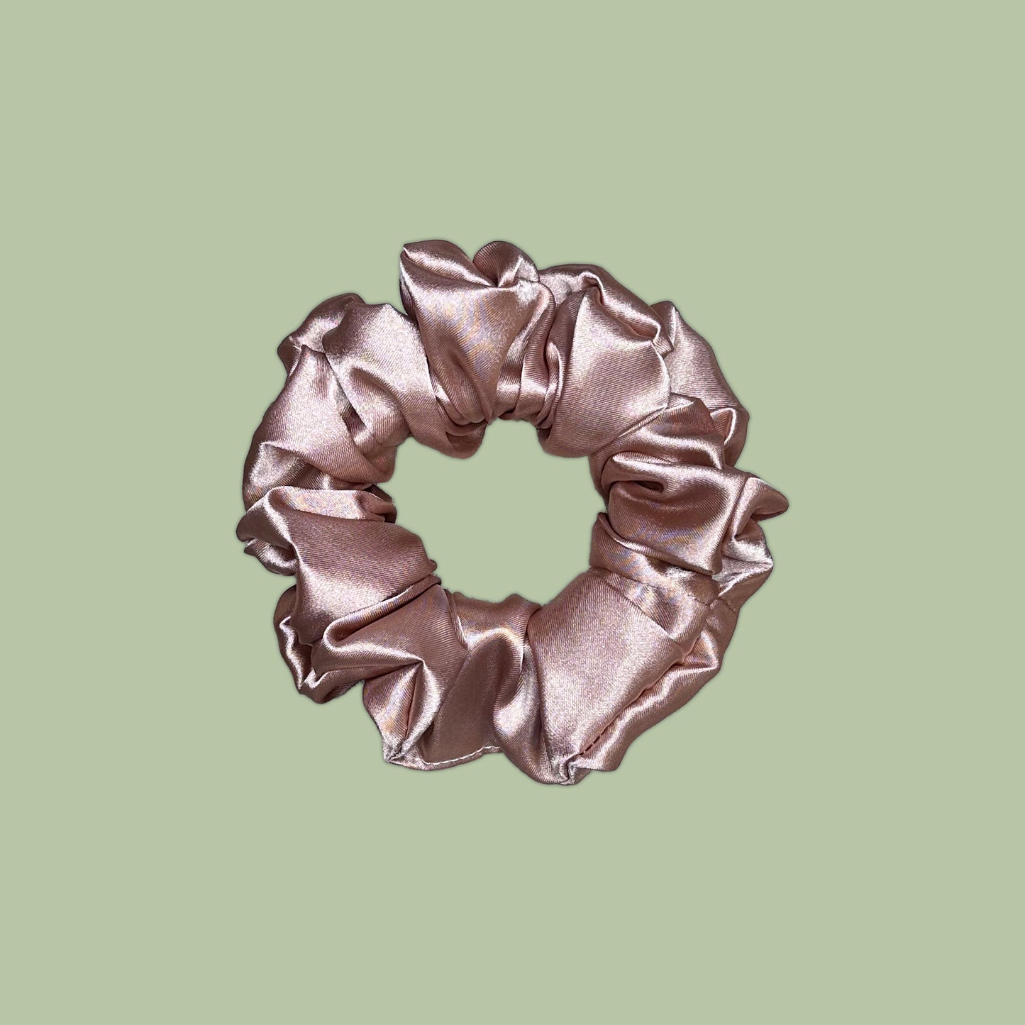 Nude Satin Scrunchie