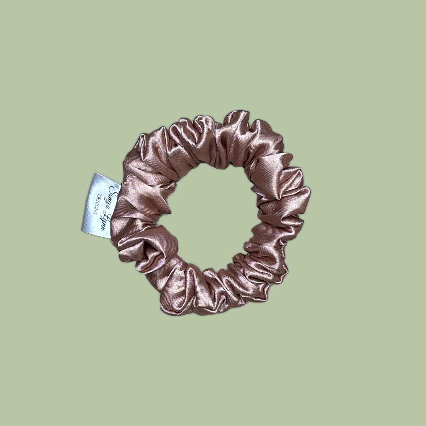 Nude Satin Scrunchie