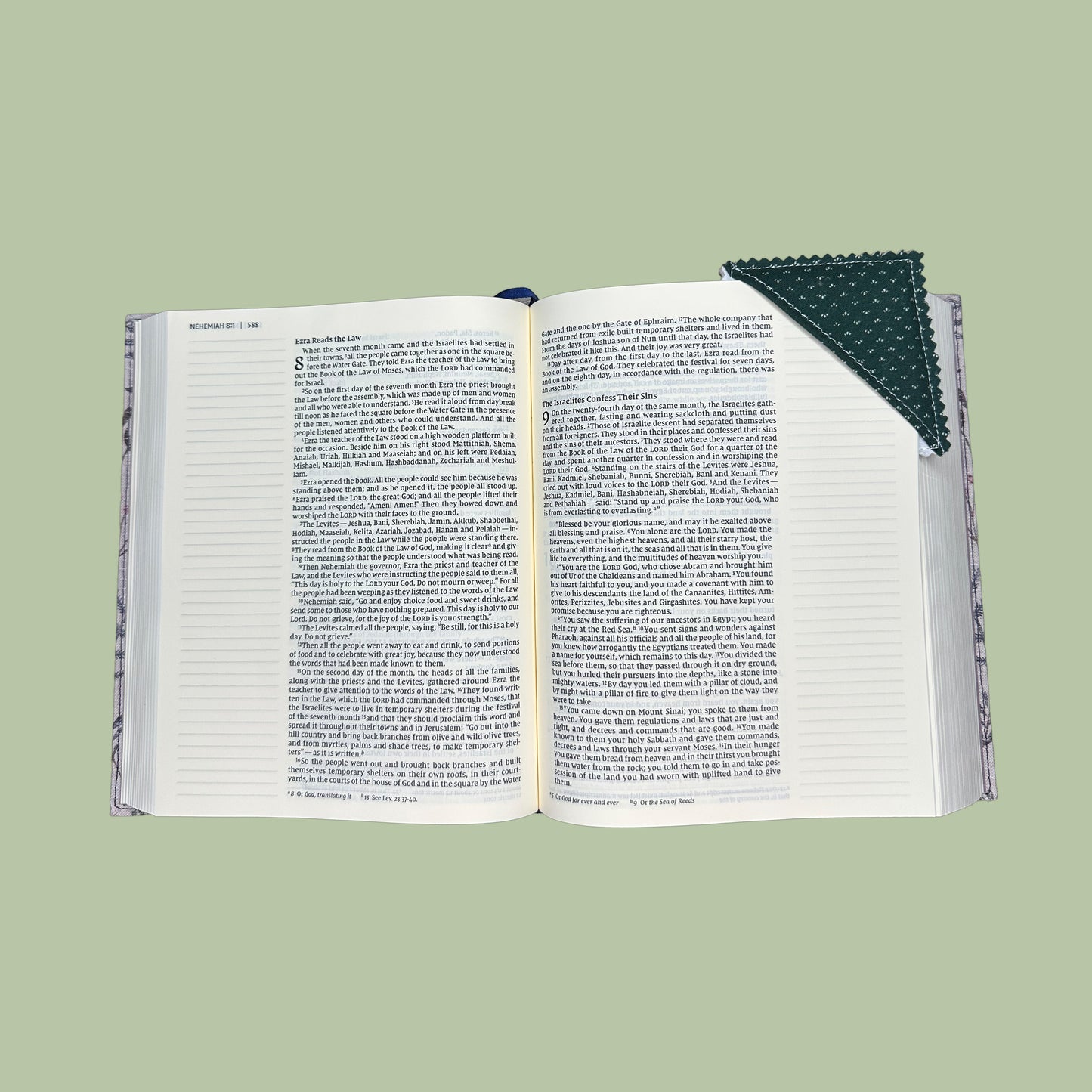 Potted Cactus Quilted Corner Bookmark