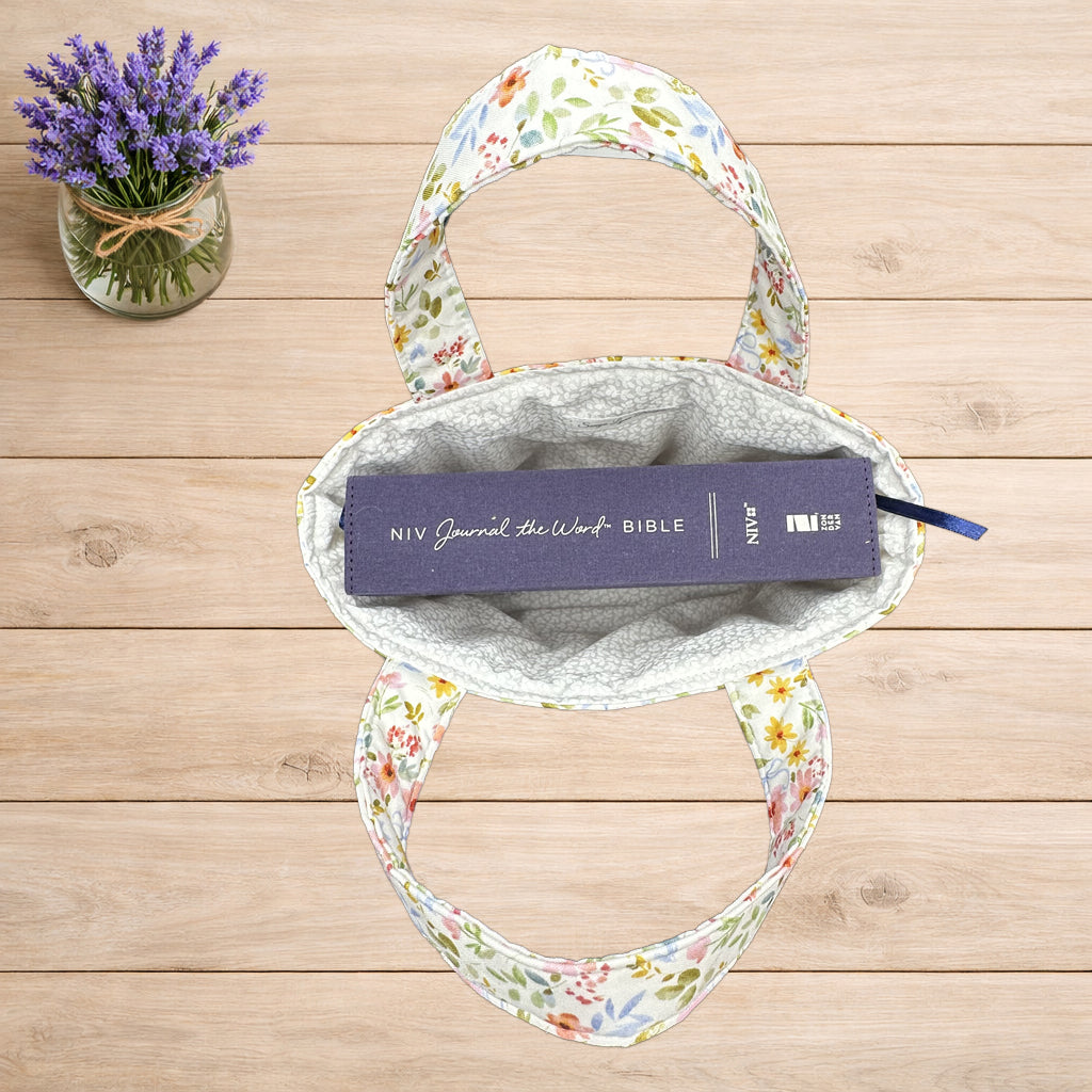 Bright Floral Bible Tote