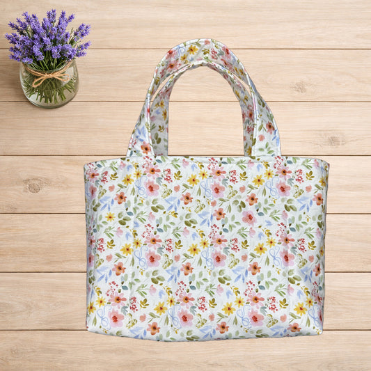Bright Floral Bible Tote