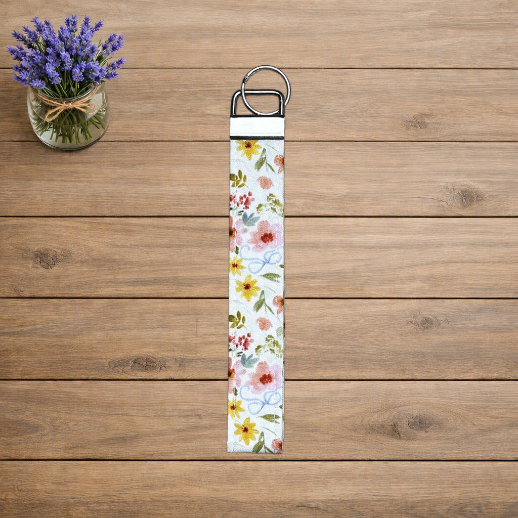 Bright Floral Wristlet