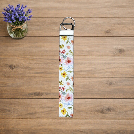 Bright Floral Wristlet