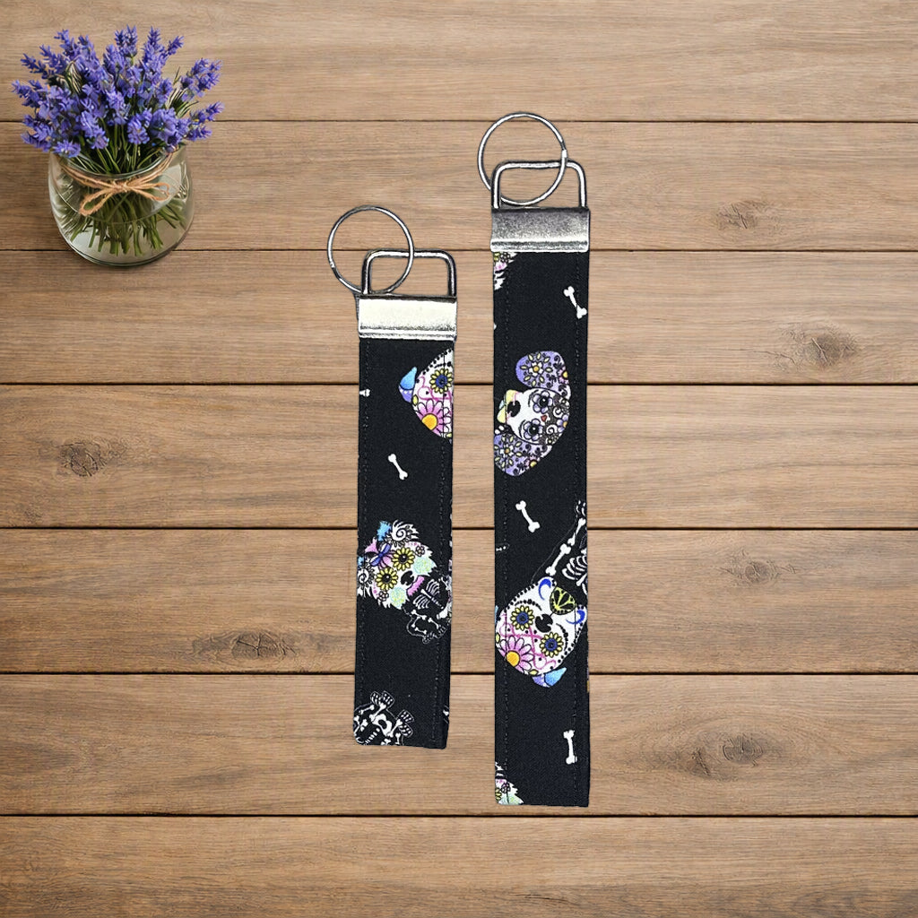 Sugar Skull Puppies Wristlet