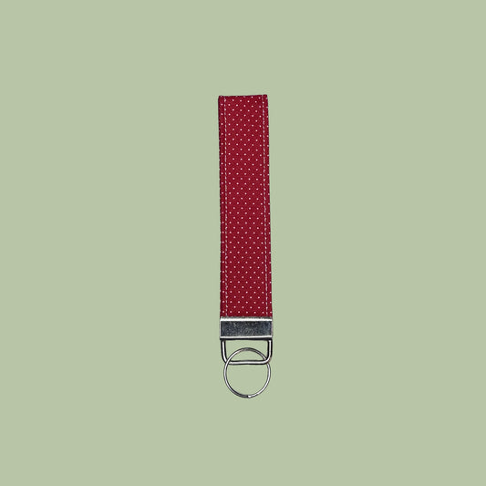 Red & Off-White Mini Dots Wristlet