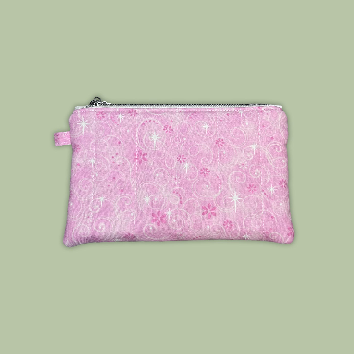 Pink & White Swirls Wallet Pouch