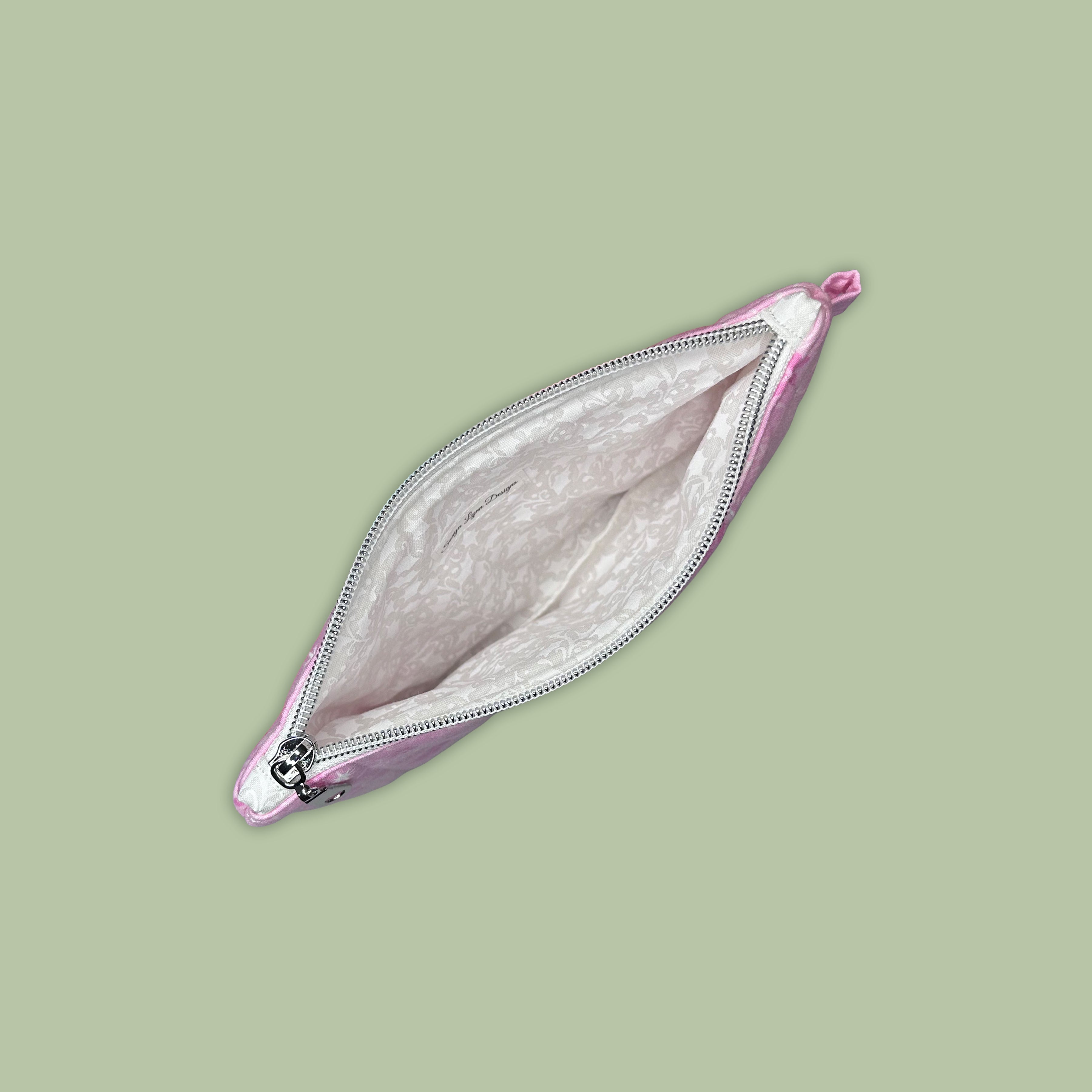 Pink & White Swirls Wallet Pouch