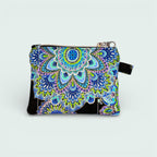 Blue & Gold Mandala Keychain Wallet