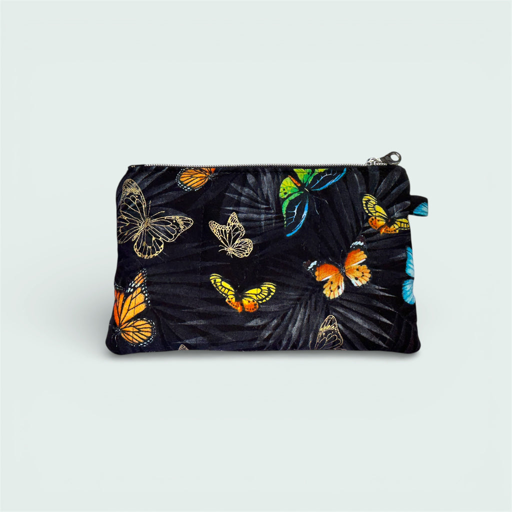 Golden Butterflies Wallet Pouch
