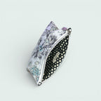 Gray Floral Wallet Pouch