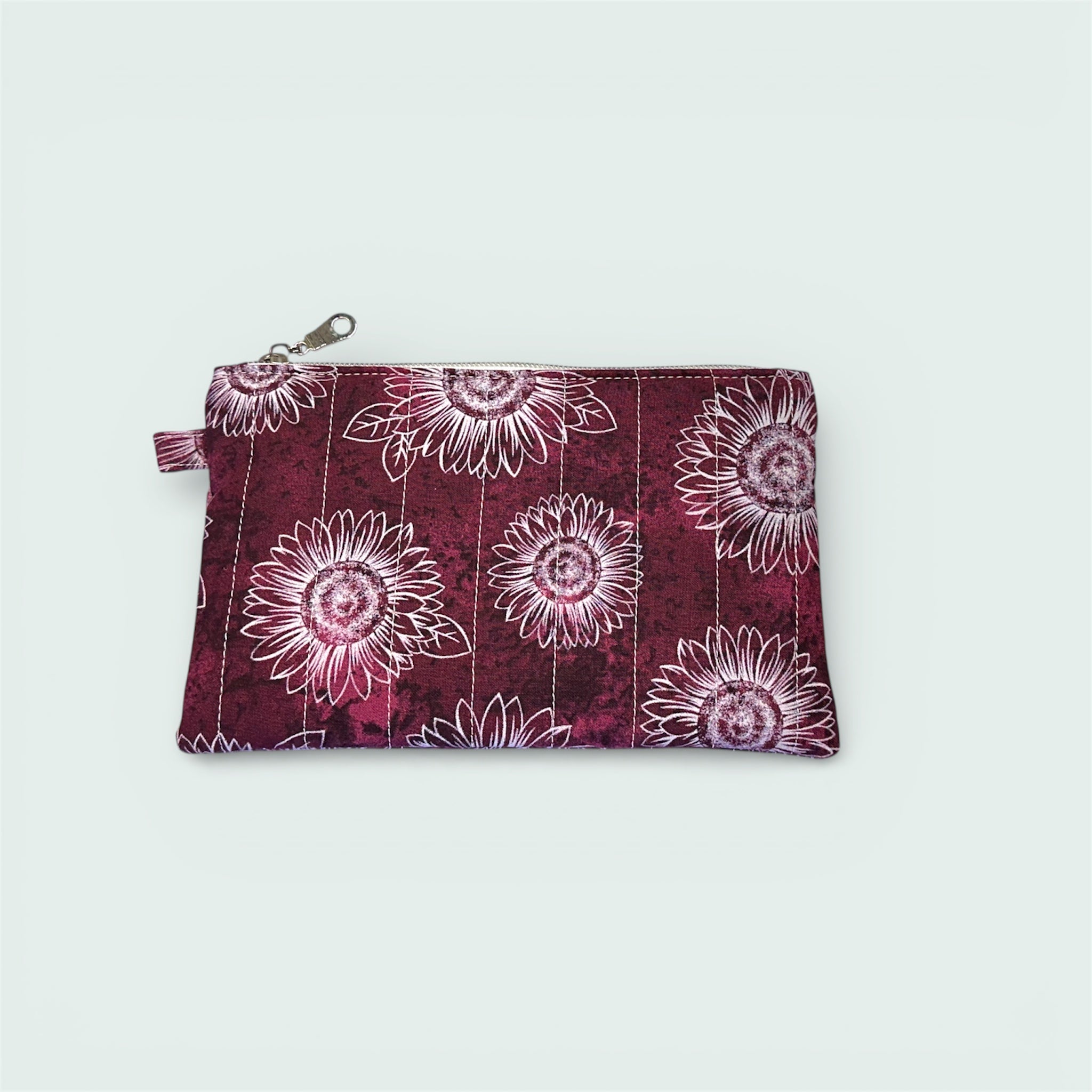 Sunflower & Burgundy Wallet Pouch