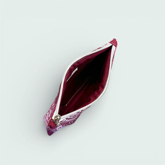 Sunflower & Burgundy Wallet Pouch