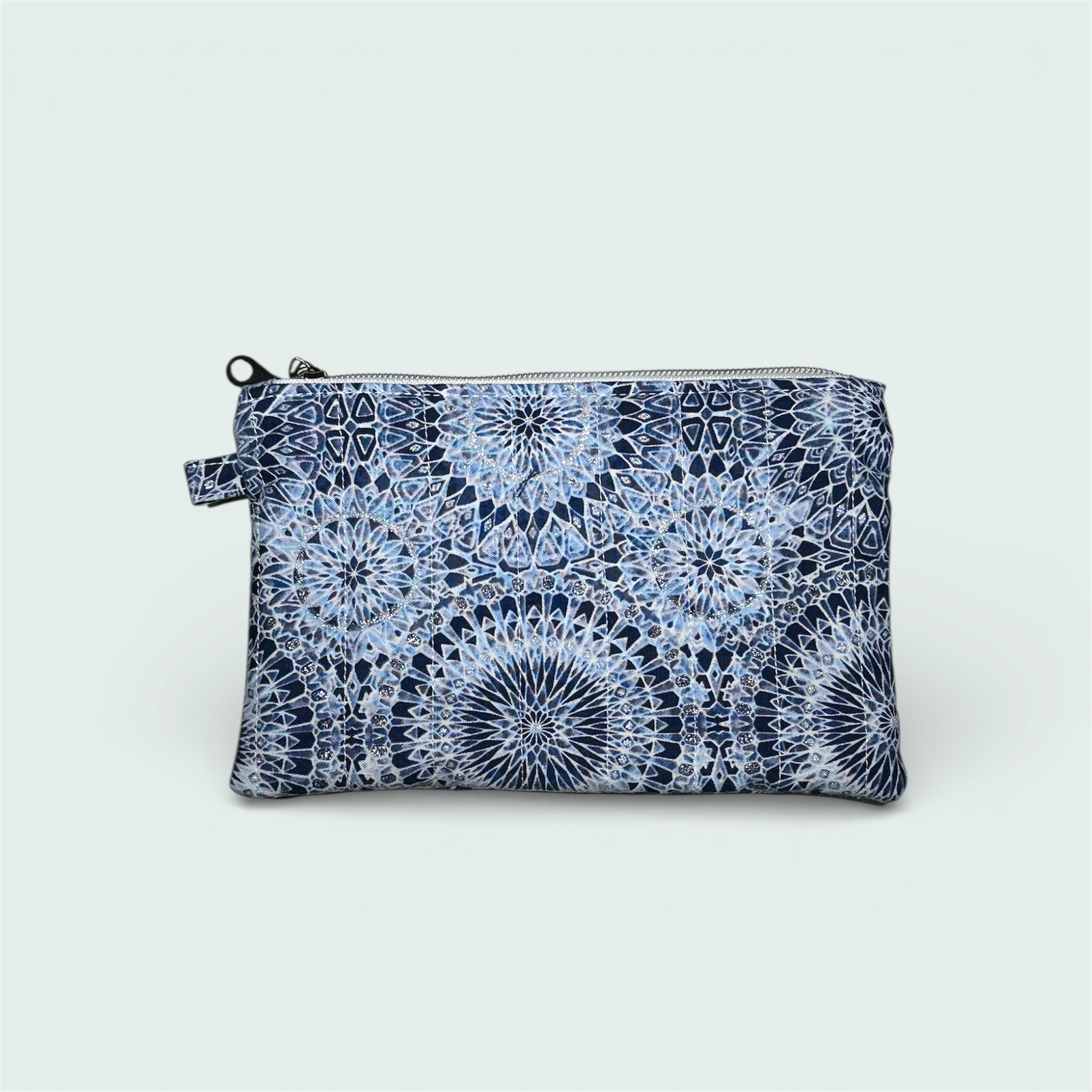 Blue & Silver Kaleidoscope Wallet Pouch