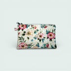Pink & Beige Floral Wallet Pouch