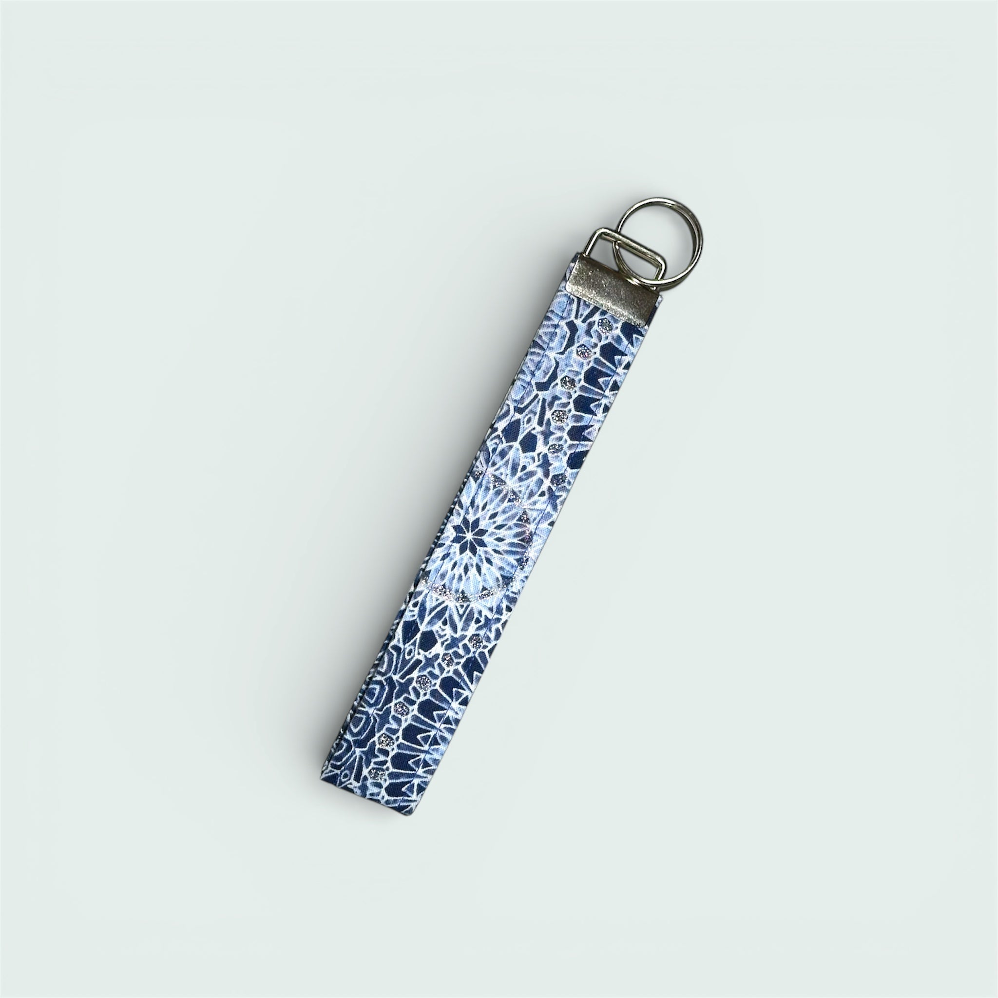 Blue & Silver Kaleidoscope Wristlet, Regular