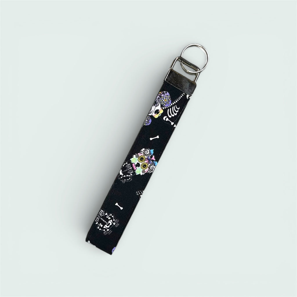 Sugar Skull Puppies Wristlet