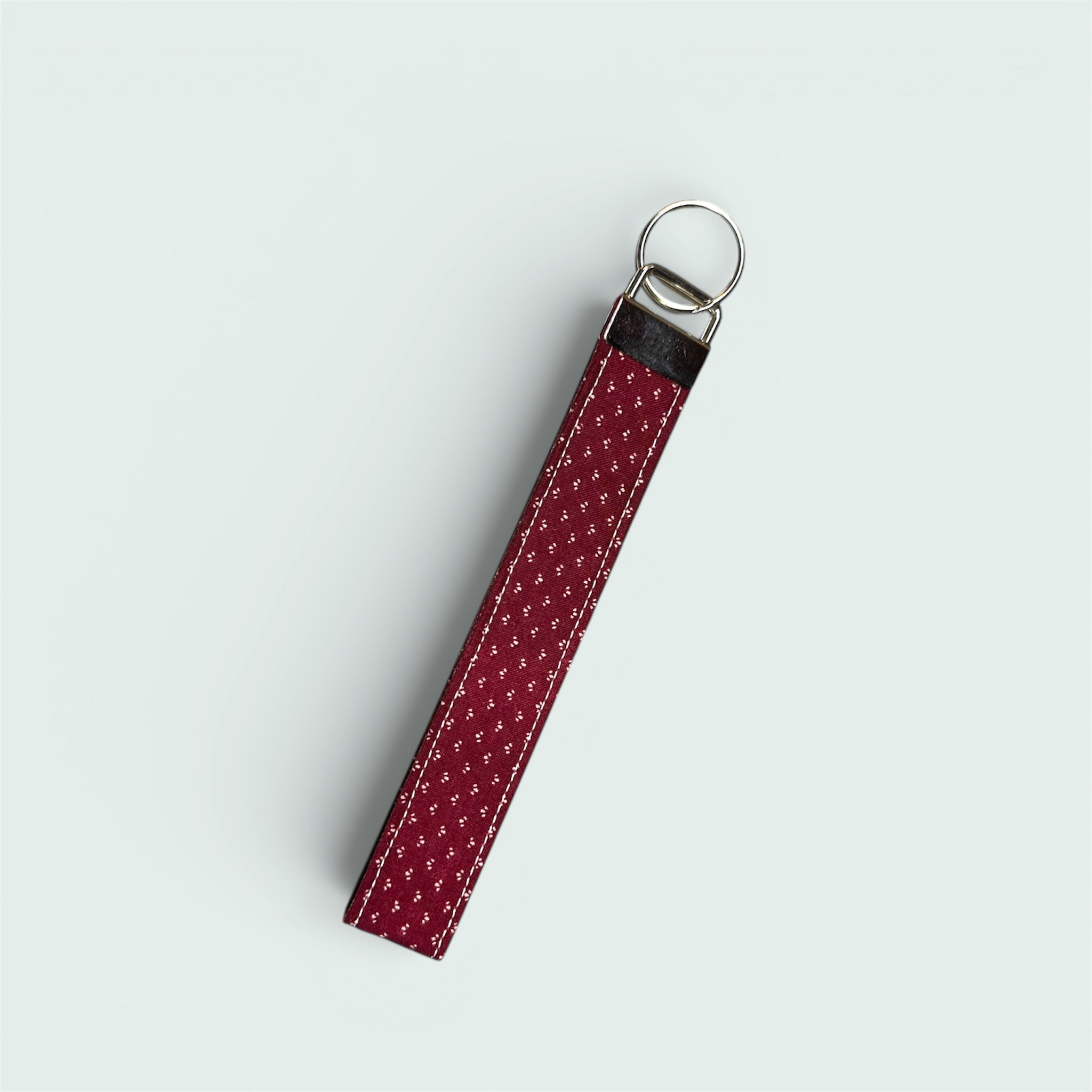 Mini Floral on Burgundy Wristlet, Regular