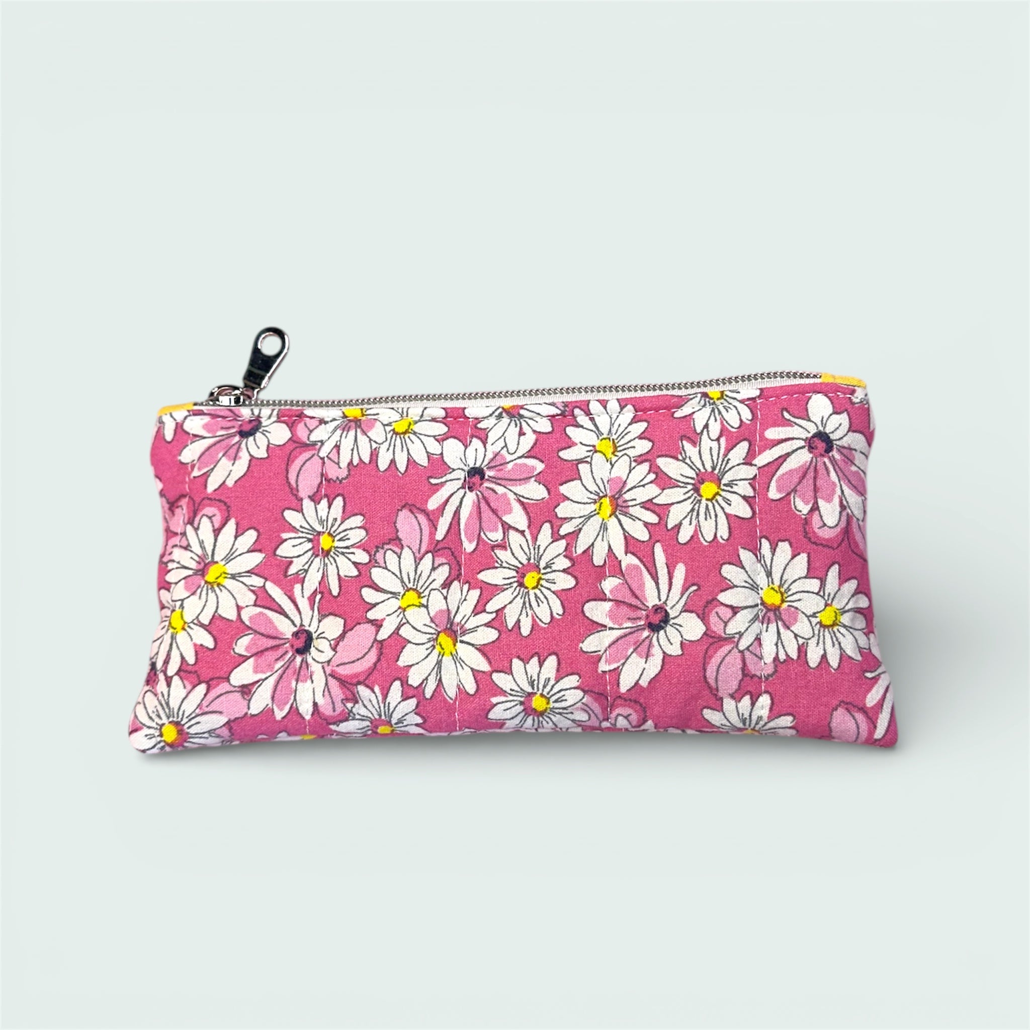 Pink & White Daisies Glasses / Pencil Pouch