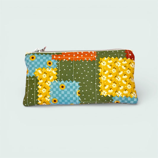 Autumn Patchwork Glasses / Pencil Pouch