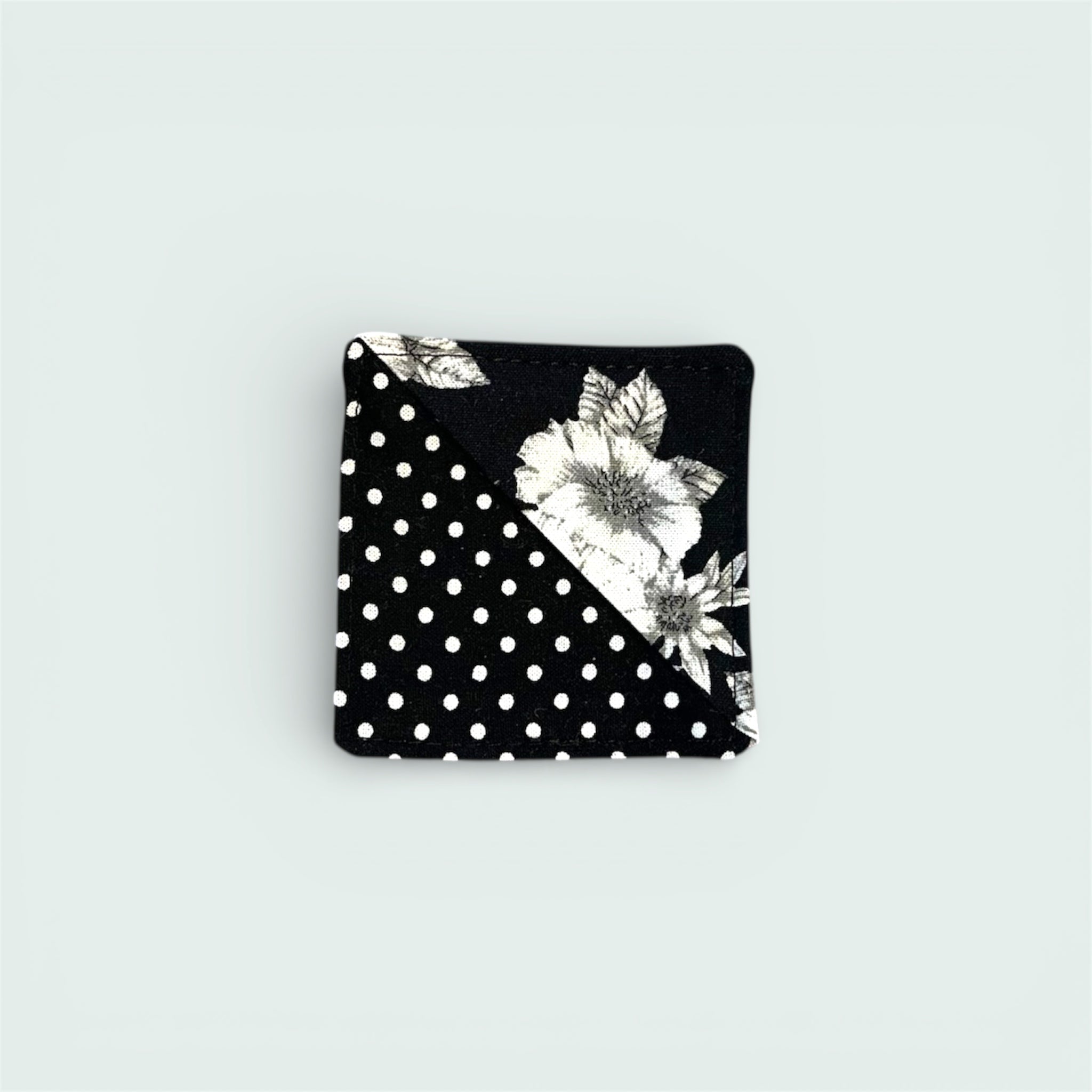 Black & White Floral Corner Bookmark