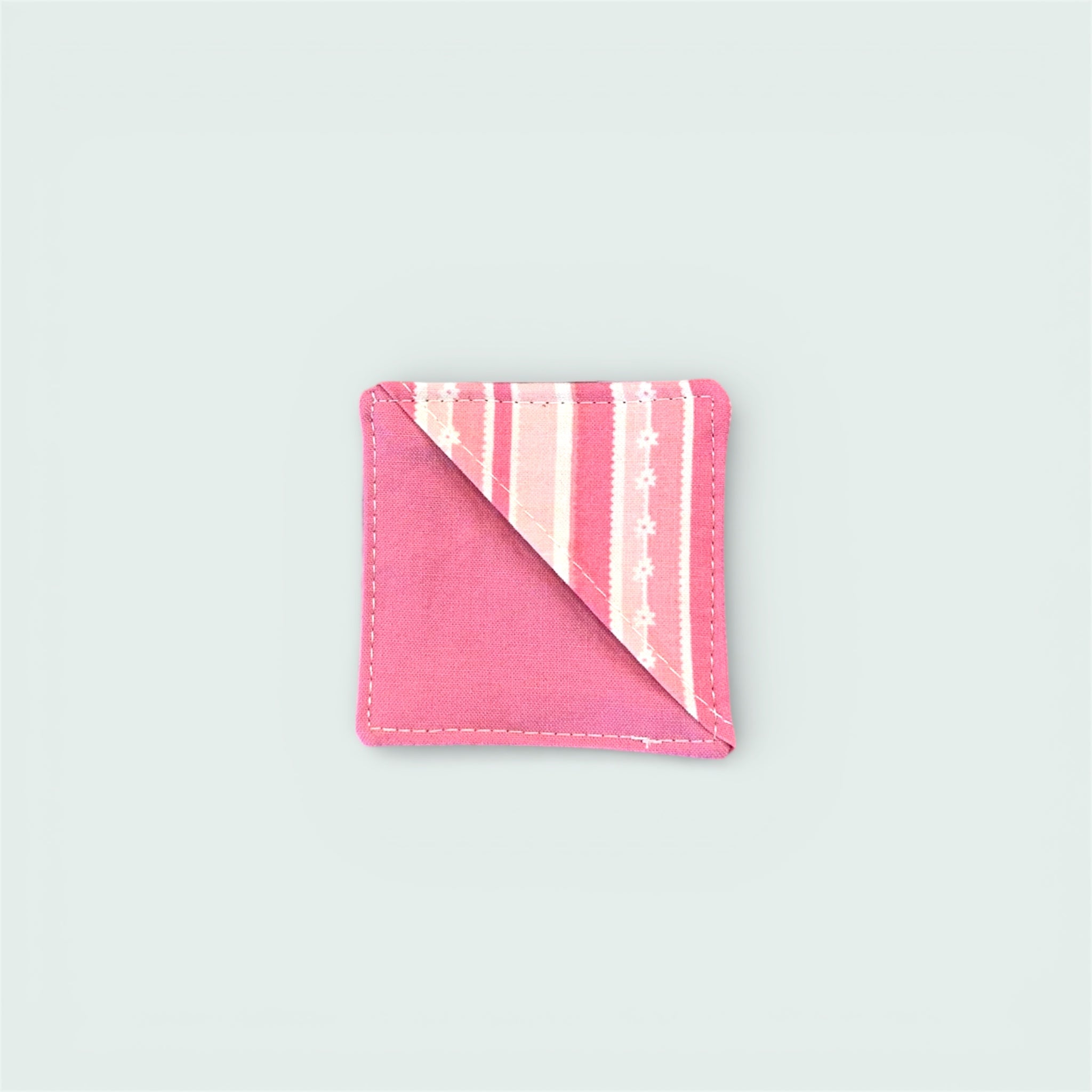 Pink & White Stripes Corner Bookmark