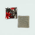 Red, Black, & Gray Floral Reusable Makeup Remover Pads