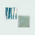Teal & White Waves Reusable Makeup Remover Pads