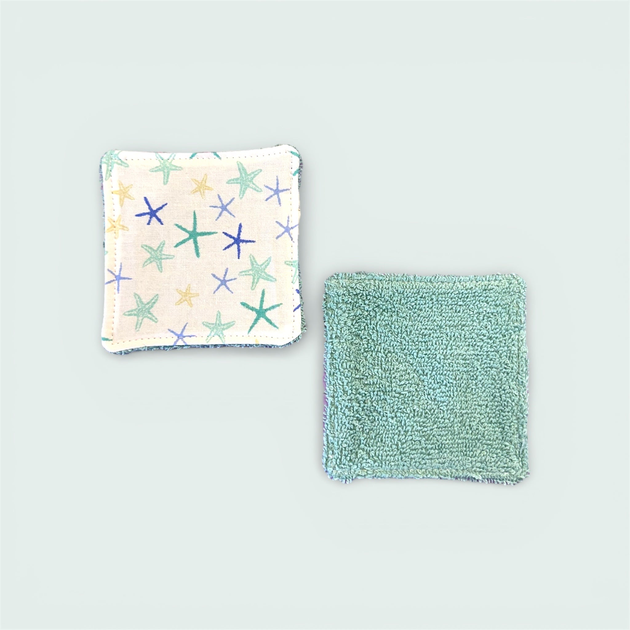 Teal Starfish Reusable Makeup Remover Pads